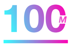 100m fiber logo
